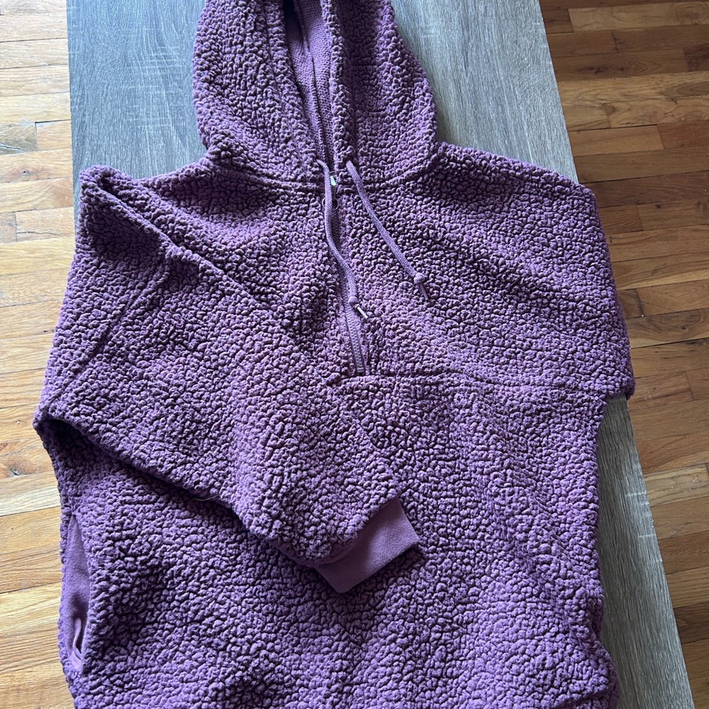 PINK Victoria's Secret Plush Purple Hoodie